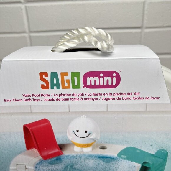 Sago Mini Yeti’s Pool Party Fold and Store Tote Remy RARE BPA & Phthalate-free - Picture 11 of 16